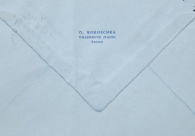 Not Merely a Polite Gesture. Oskar Kokoschka to Adolf Loos